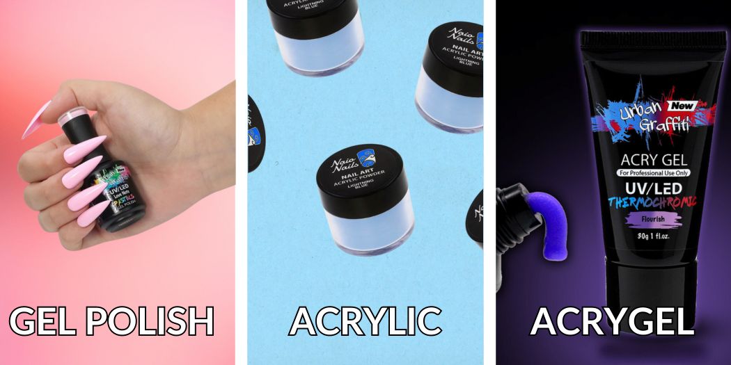 The Difference Between Gel Polish, Acrylic, and Acrygel