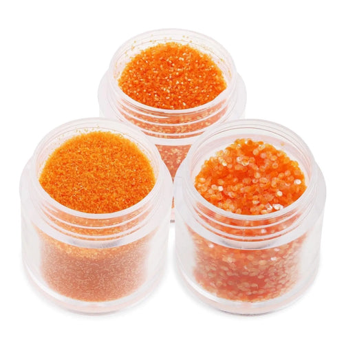 Oranje Twist | Nagelkunst Glitter | B0504
